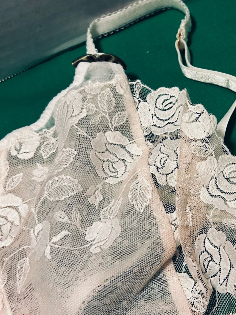 For Love & Lemons Sweetheart 4 piece set Bra, Garter Belt & 2 Things XL NWT - Picture 15 of 16